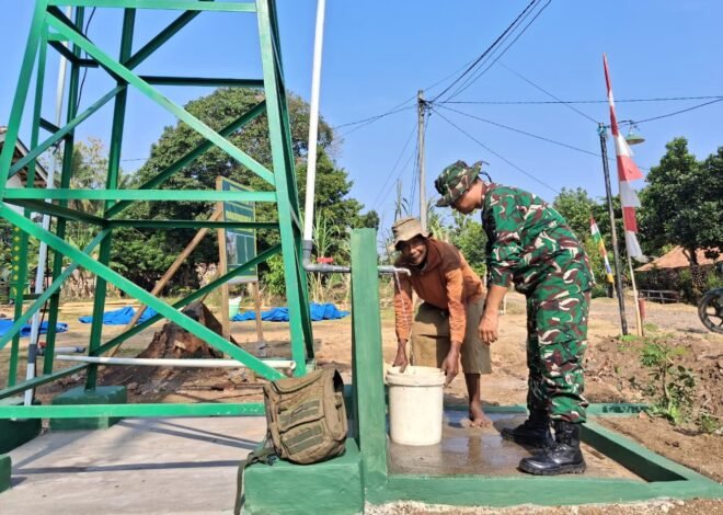 Air Mengering Saat Kemarau, Sumur Bor TMMD Jadi Penyelamat Warga dan Mulai Dimanfaatkan