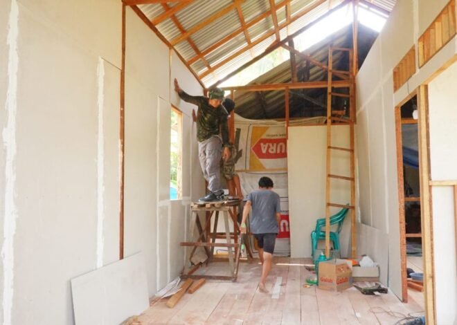 Satgas TMMD dan Warga Bersatu, Rumah Layak Huni Kian Nyata