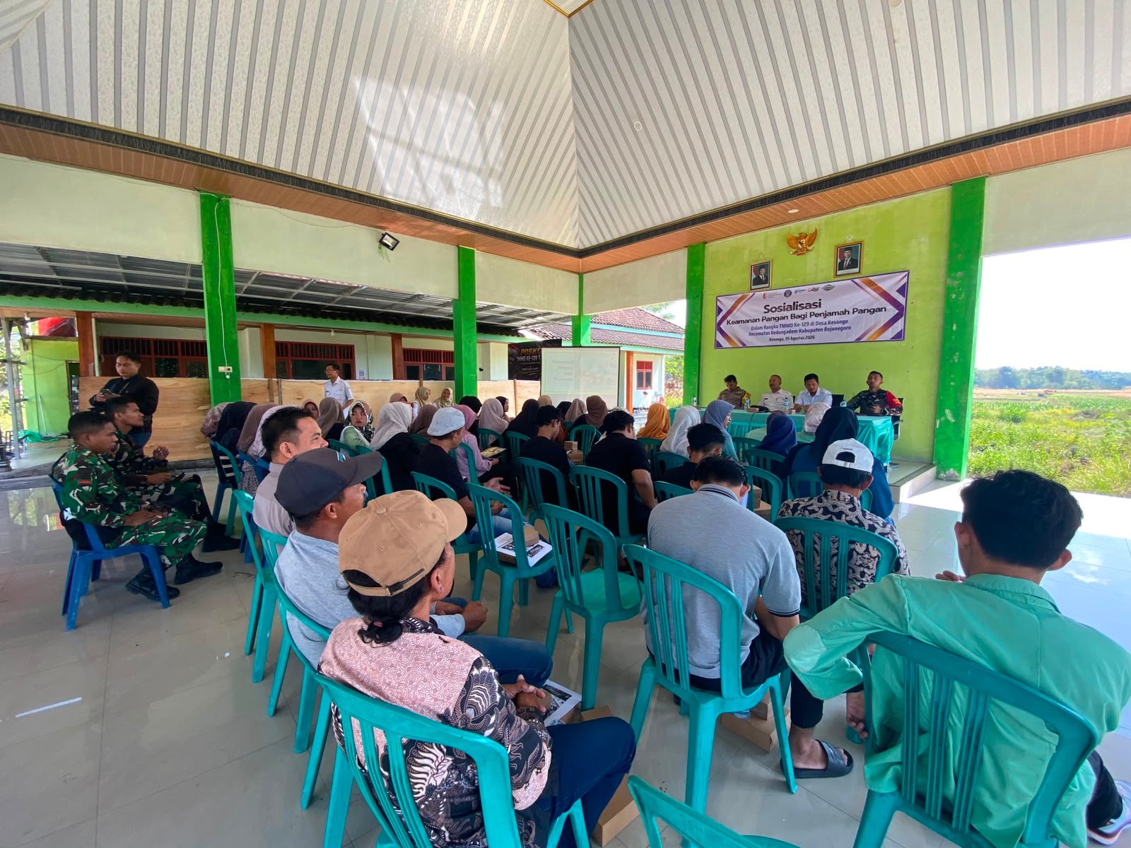 Kodim 0813/Bojonegoro Dorong Kesadaran Keamanan Pangan Lewat Kegiatan Nonfisik TMMD