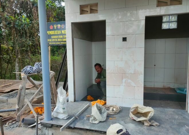MCK Fasum Sekardadi Dikebut, Satgas TMMD Kodim 1626/Bangli Kejar Penyelesaian Sebelum Penutupan