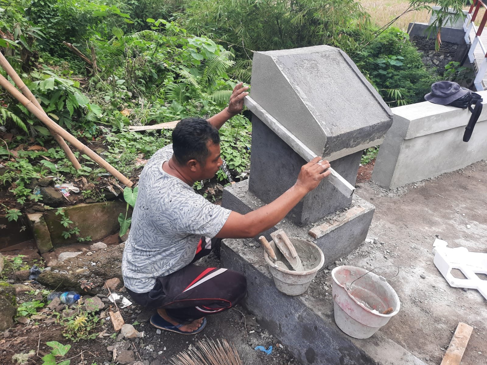Pembangunan Jembatan Garuda di Desa Manduang Mendekati Penyelesaian