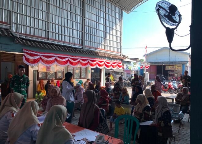 TMMD Ke-129 Kodim 0813/Bojonegoro Hadirkan Pelayanan KB bagi Masyarakat di Puskesmas Kesongo