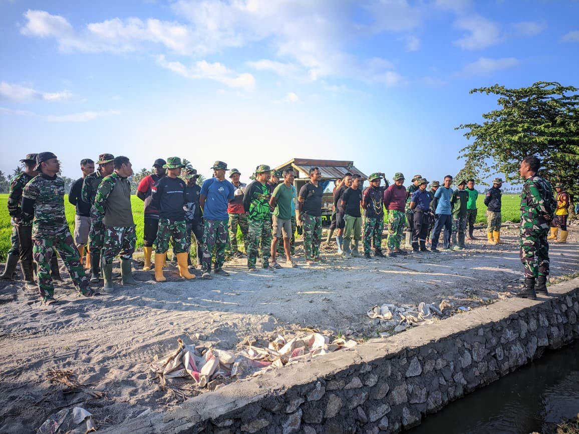 Semangat Tak Pernah Surut, Satgas TMMD Ke-129 Kodim 1404/Pinrang Awali Hari dengan Apel Pagi