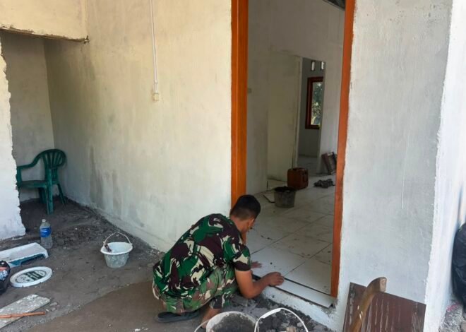 Gotong Royong Satgas TMMD dan Warga Ubah Rumah Ibu Rodiah Jadi Hunian Layak