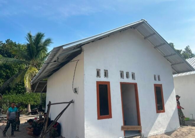 Harapan Baru Keluarga Ibu Rodiah, Rumah RTLH TMMD 129 Bangka Kian Mendekati Penyelesaian