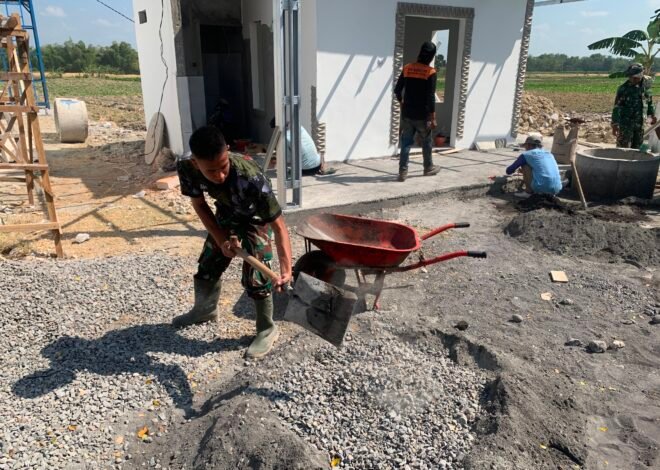 Dedikasi Satgas TMMD dalam Membangun Fasilitas Umum di Desa Kesongo