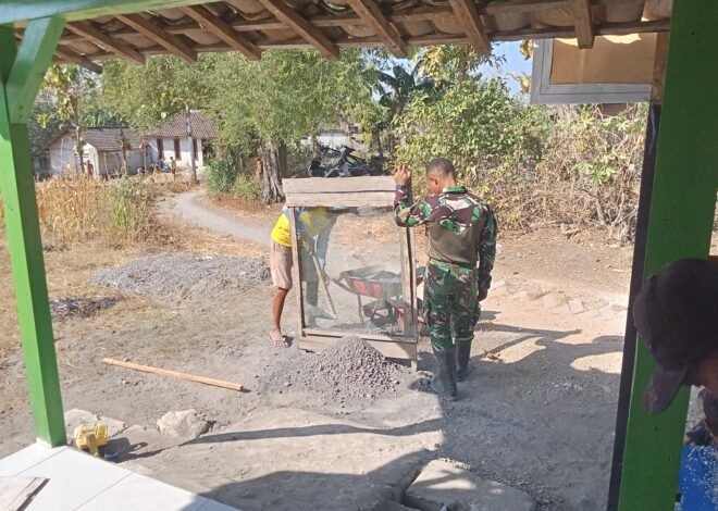 Semangat Gotong Royong Warnai Persiapan Material RTLH Bapak Kasiman