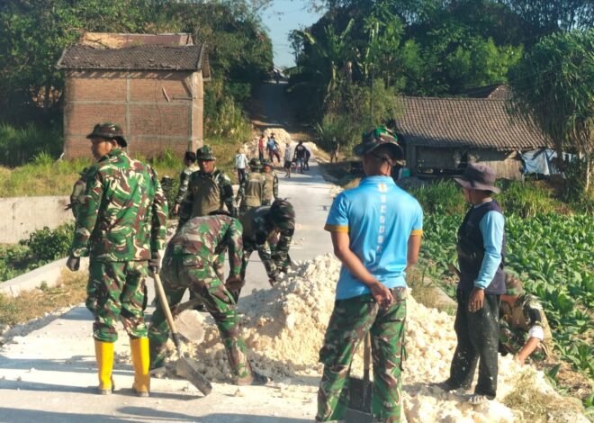 Satgas TMMD Kodim 0813/Bojonegoro Kebut Penimbunan Jalan Demi Percepat Pembangunan