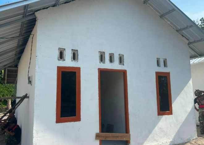 Senyum Ibu Rodiah Makin Lebar, Rumah Impian Hasil TMMD 129 Bangka Segera Ditempati