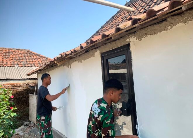 Masuki Tahap Finishing, RTLH Bapak Samijan Dipercantik dengan Pengecatan