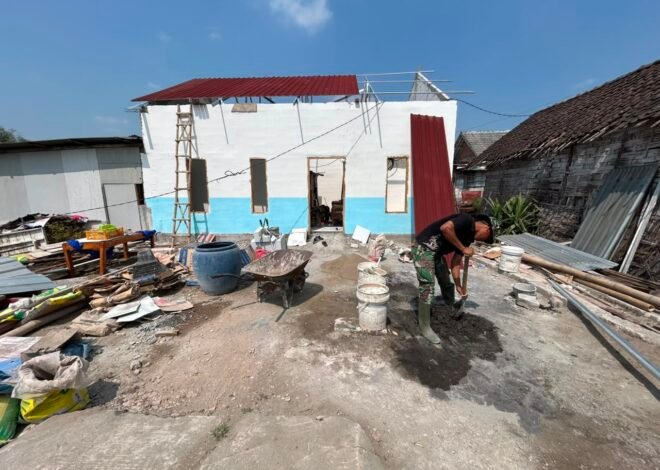 Pengecatan dan Pemasangan Seng Warnai Progres RTLH Bapak Koko Margono