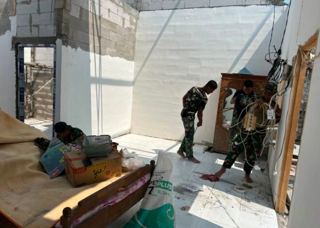 Satgas TMMD Siap Akhiri Pembangunan Rumah Layak untuk Keluarga Koko Margono
