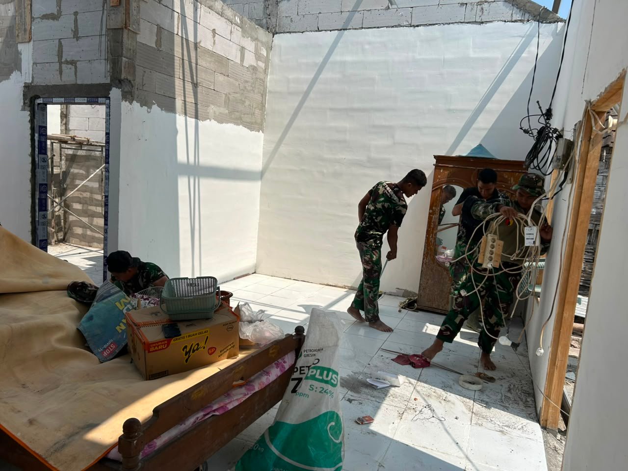 Satgas TMMD Siap Akhiri Pembangunan Rumah Layak untuk Keluarga Koko Margono