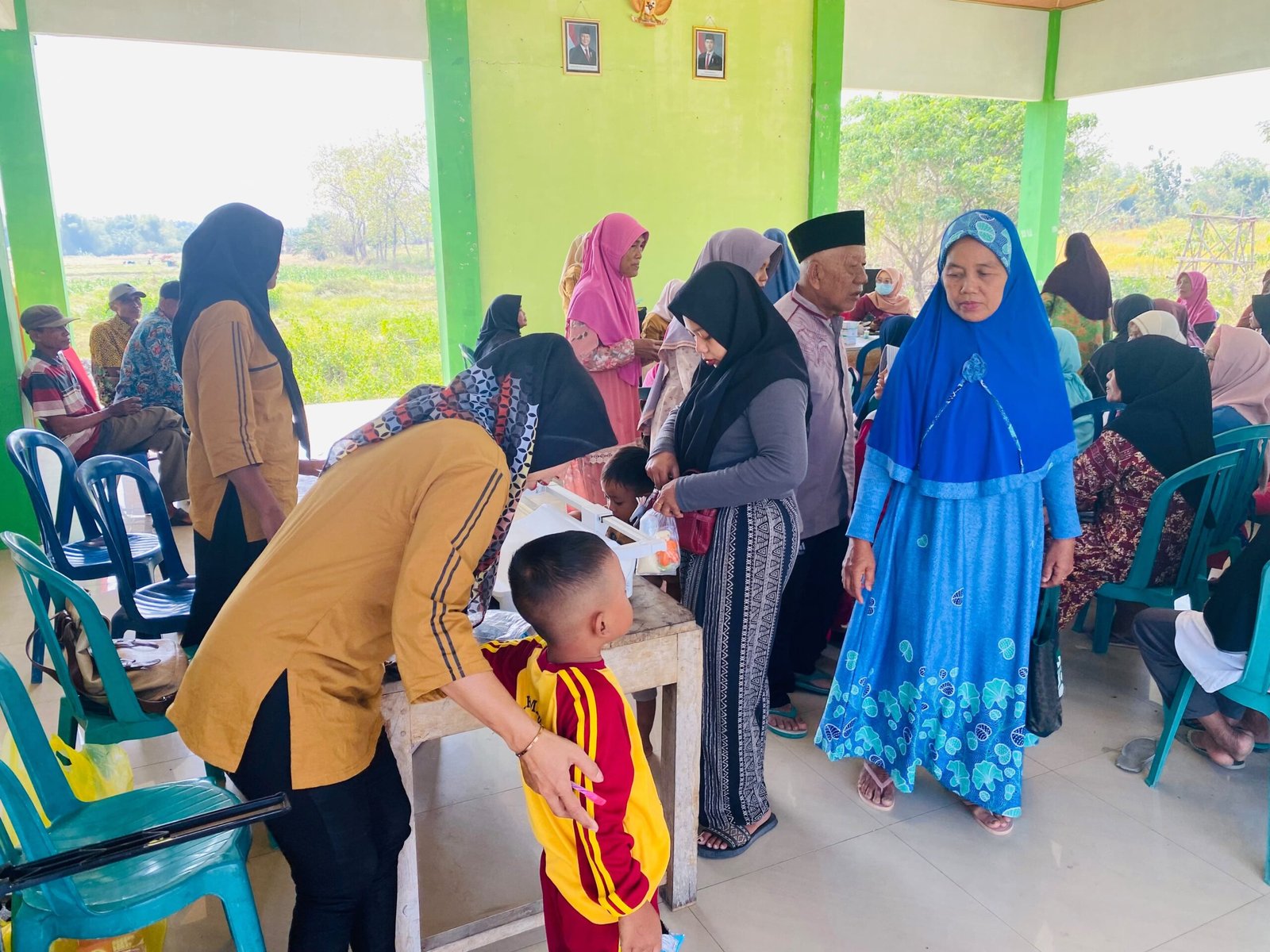 TMMD Ke-129 Kodim 0813/Bojonegoro Hadirkan Posyandu Lansia di Balai Desa Kesongo