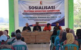 TMMD 129 Bojonegoro Permudah Masyarakat Dapatkan Layanan Adminduk