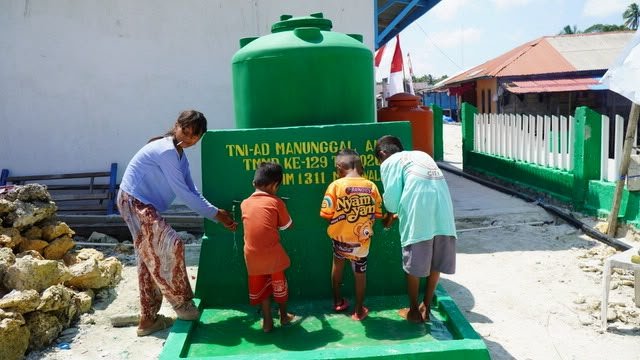 Penantian Panjang Warga Terwujud, Program Manunggal Air Bersih TMMD Ke-129 Rampung 100 Persen