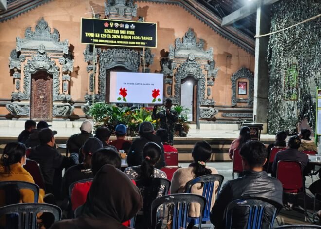 Warga Sekardadi Antusias Ikuti Sosialisasi KDKMP Bersama Satgas TMMD 129 Kodim Bangli