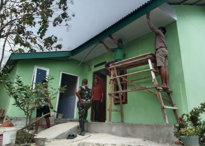TMMD ke-129 Kodim 0410/KBL, Wujud Nyata Kepedulian TNI Hadirkan Hunian Layak bagi Warga Pinang Jaya