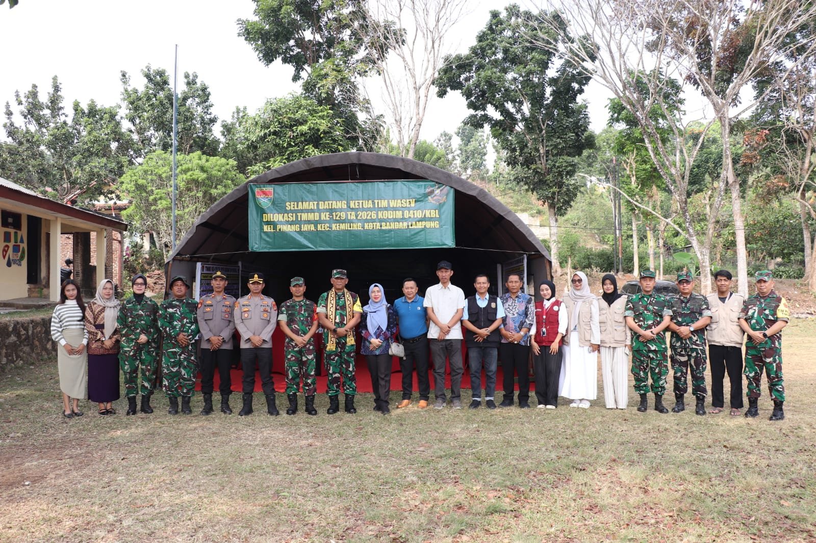 Tim Wasev TNI Tinjau Langsung TMMD ke-129 Kodim 0410/KBL, Pastikan Pembangunan Beri Manfaat Nyata bagi Warga