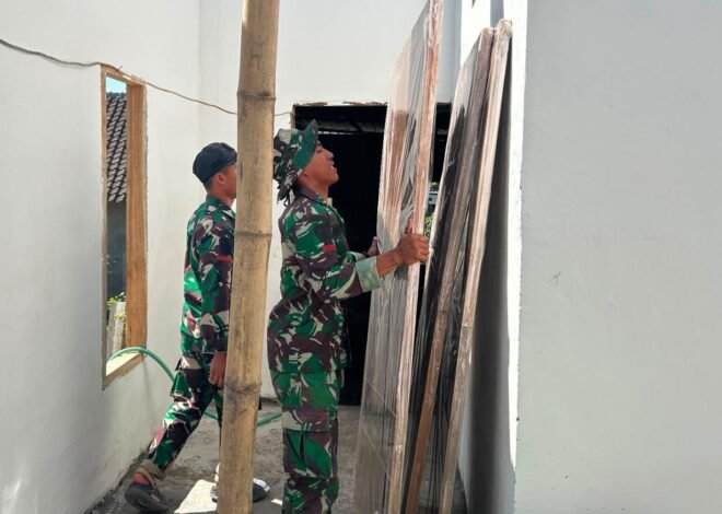 Memasuki Phase Finalization: Renovasi Rutilahu TMMD 129 Bojonegoro di Rumah Pak Koko Dikebut