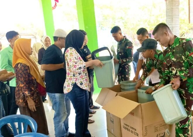 Edukasi Sederhana: Satgas TMMD 129 Bojonegoro Membangun Kesadaran dan Karakter Peduli Lingkungan di Kesongo