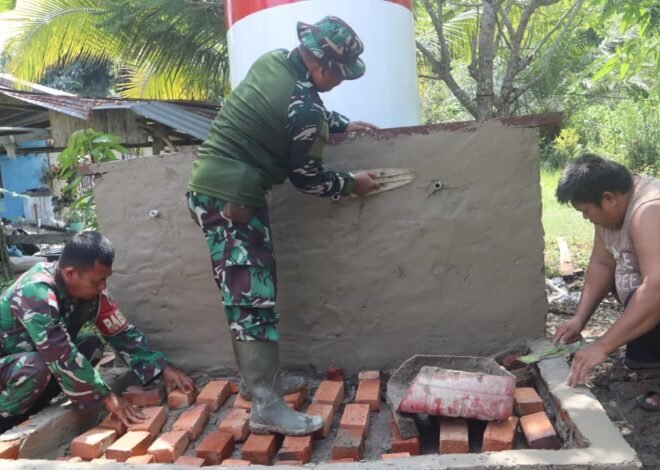 Nilai Gotong Royong Dalam TMMD 129 Kodim 0911/Nunukan Warnai Peringatan 17 Agustus di Desa Liang Bunyu