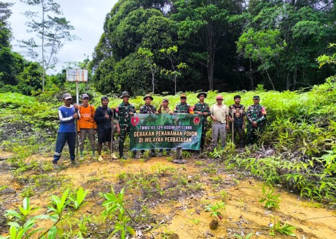 Kibarkan Semangat HUT ke-81 RI, TMMD 129 Kodim 0911/Nunukan Buktikan Kemanunggalan TNI dan Rakyat di Liang Bunyu