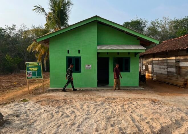 Rumah Layak Huni dan MCK Program TMMD ke-129 Kodim 0412/Lampung Utara Capai 99,89 Persen.