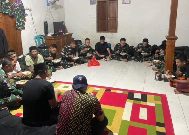 Kehangatan Pos 1 Kesongo: Ketika Satgas TMMD 129 Bojonegoro dan Warga Menyatu Tanpa Sekat