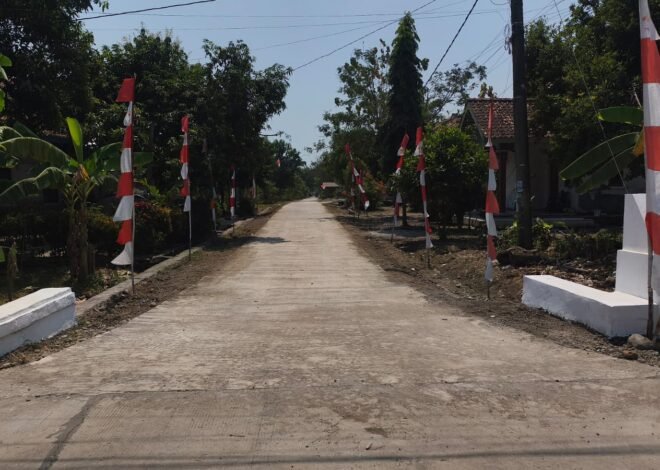 TMMD ke-129 Kodim 0620/Kab. Cirebon Tuntaskan Pembangunan Jalan Rabat Beton di Desa Luwung Kencana