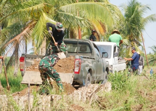 Akses Warga Segera Makin Nyaman, Satgas TMMD Genjot Penimbunan Jalan Bandar Raya