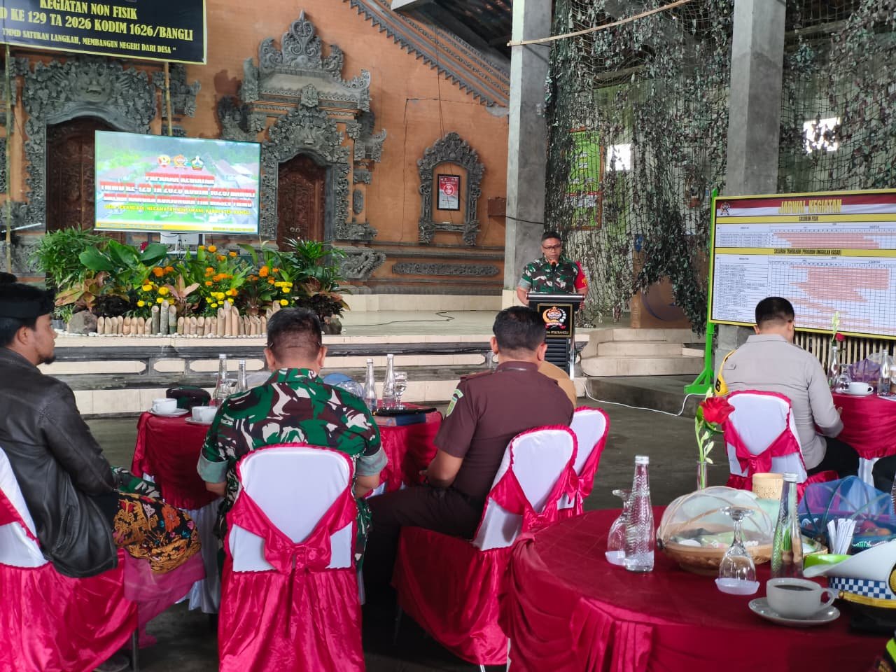 Dansatgas Paparkan Capaian TMMD ke-129 Kodim 1626/Bangli kepada Tim Wasev