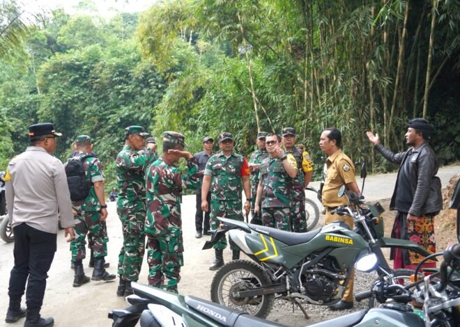 Katim Wasev TMMD ke-129 Tinjau Sasaran Fisik DPT dan Rabat Beton