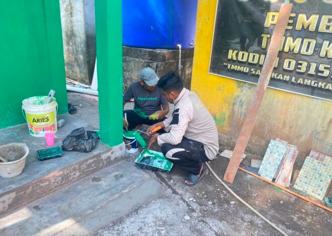 Rampungkan Fasilitas MCK Hasil Karya Satgas TMMD ke-129 Kodim 0315/TPI Siap Diresmikan