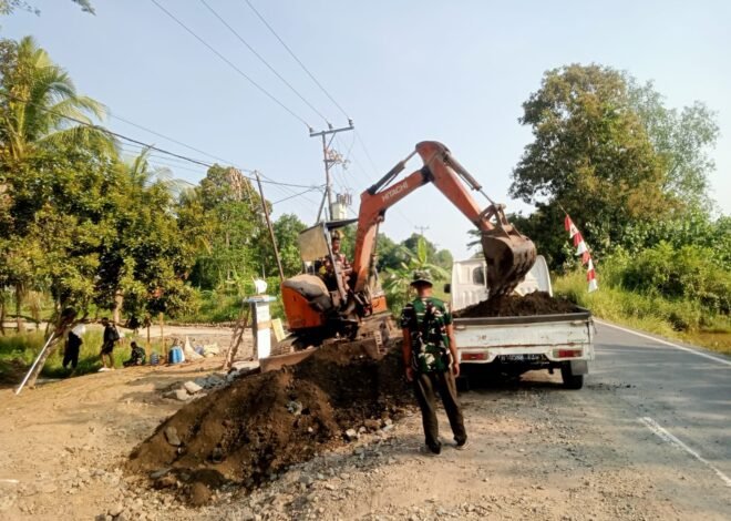 Satgas TMMD Reguler ke-129 Angkut Material, Percepat Penimbunan Jalan 1,2 Kilometer