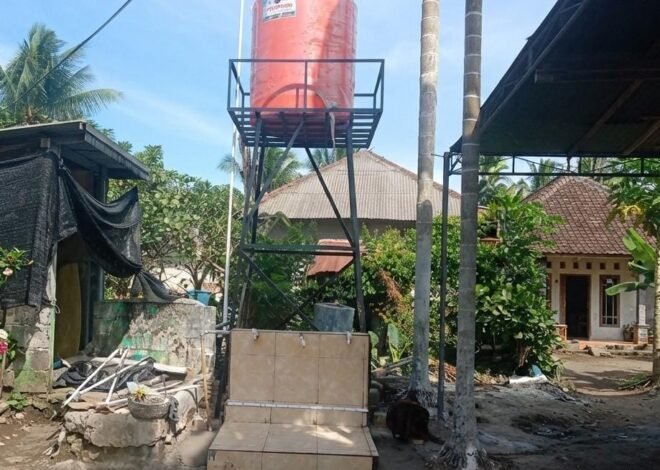 Air Bersih Segera Dinikmati, Satgas TMMD 129 Kodim 0413/Bangka Tuntaskan Tower dan Keramik Sumur Bor
