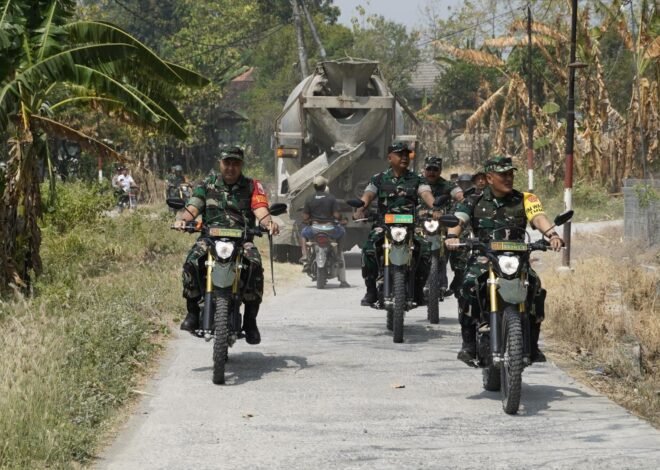 TMMD 129 Bojonegoro: Ketika Jenderal Bintang Satu Menunggang Trail Menembus Pelosok Kesongo Demi Senyum Warga
