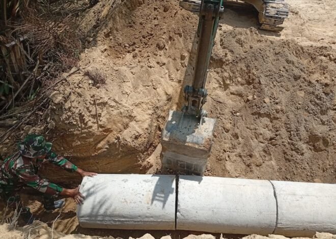 Drainase Lancar, Akses Warga Nyaman: Satgas TMMD 129 Bangka Perkuat Infrastruktur Jalan