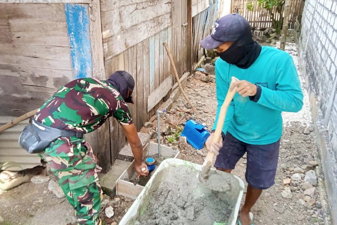 Keran Kebahagiaan Mulai Mengalir: Cerita Gotong Royong Satgas TMMD 129 Bojonegoro dan Warga Bekatul