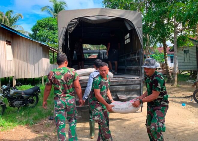 Bukan Sekadar Angkut Material, Gotong Royong Satgas TMMD Pererat Kemanunggalan dengan Warga