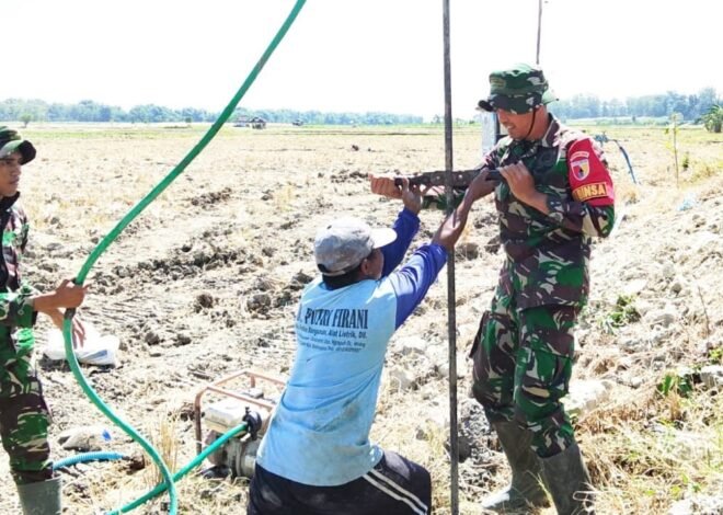 Hidupkan Asa dari Gemericik Air: Satgas TMMD 129 Kodim Bojonegoro Bangun Sumur Bor untuk Masa Depan Desa Kesongo
