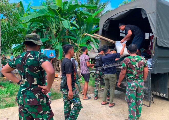 Material Tiba, Satgas TMMD Kodim 1206/Putussibau Langsung Bergerak Dukung Pembangunan Desa
