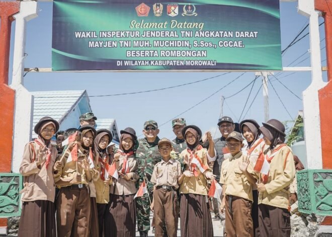 Disambut Meriah Masyarakat dan Pelajar, Wairjenad Tiba di Lokasi TMMD Ke-129 Kepulauan Umbele