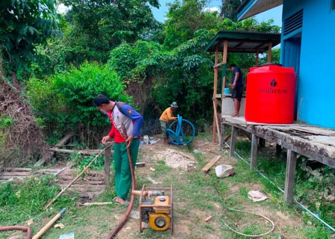 Sumur Bor Hampir Rampung, Satgas TMMD Kodim 1206/Putussibau Segera Hadirkan Air Bersih di SMPN 4 Satap Embaloh Hilir