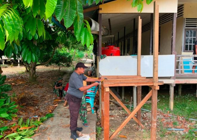 Air Bersih Jadi Prioritas, Satgas TMMD Kodim 1206/Putussibau Siapkan Bak Penampung di Ulak Pauk