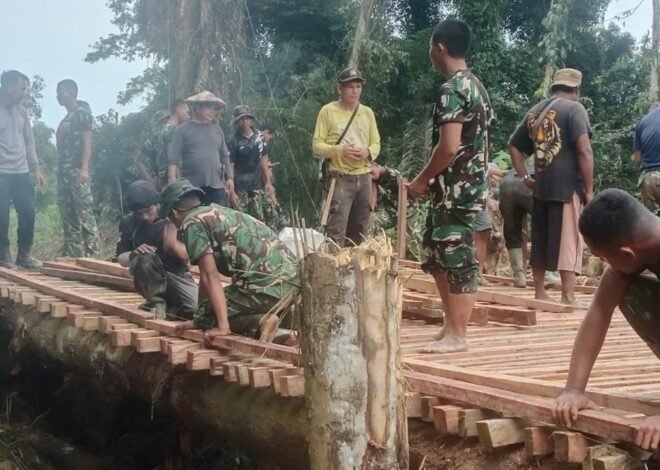 Lebih dari Sekadar Membangun, TMMD ke-129 Kodim 1206/Putussibau Pererat Kemanunggalan TNI dan Rakyat