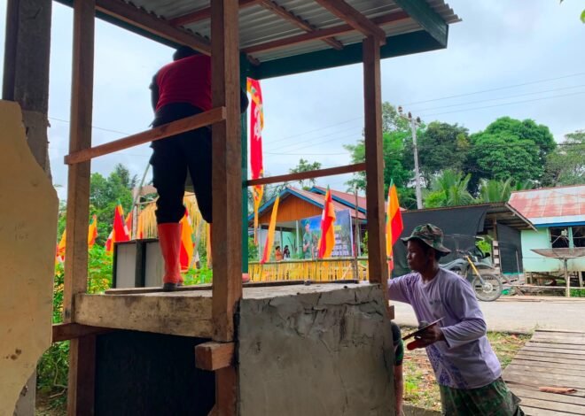 TNI-Polri dan Warga Kompak, Sumur Bor Gedung Serbaguna Ulak Pauk Segera Rampung