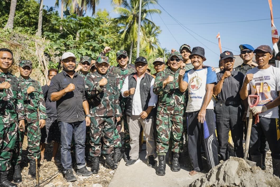 Wairjenad Tinjau Pelaksanaan TMMD Ke-129 Kodim 1311/Morowali, Apresiasi Sinergi TNI dan Masyarakat