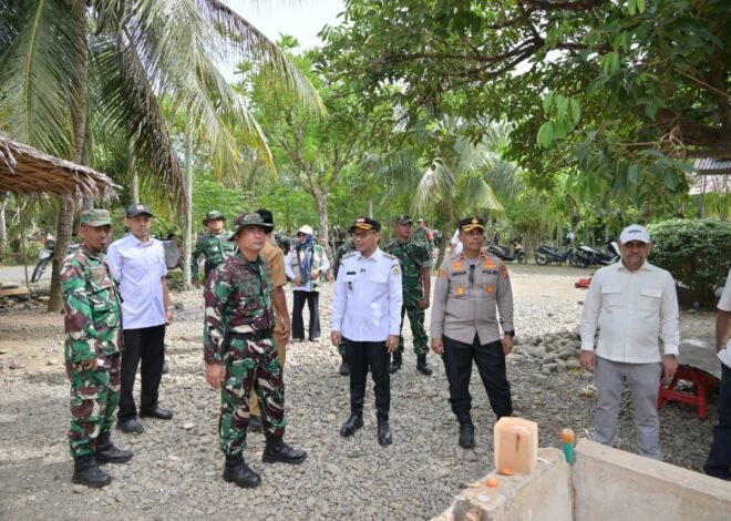 Dandim 0102/Pidie Bersama Waaster Kasdam IM dan Wakil Bupati Tinjau Langsung Sasaran Fisik TMMD Ke-129
