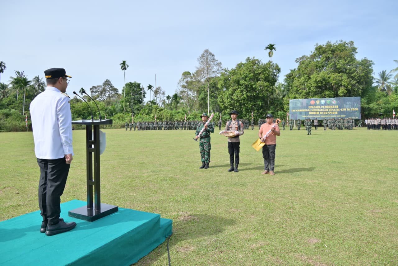 TMMD Ke-129 Kodim 0102/Pidie Resmi Dimulai, Sinergi TNI dan Pemda Percepat Pembangunan Desa